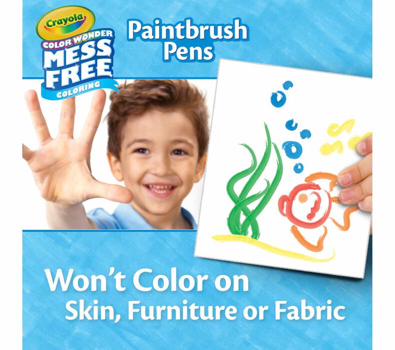 Crayola Color Wonder Mess Free Paintbrush Pens, 8 count