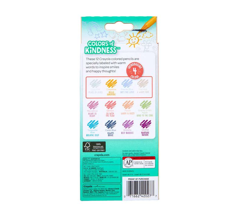 Crayola Colors of Kindness Colored Pencils, 12 Count