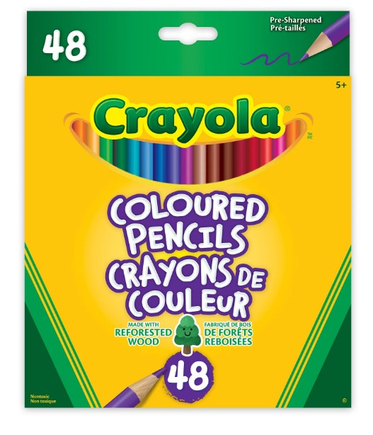 Crayola Coloured Pencils, 48 Count