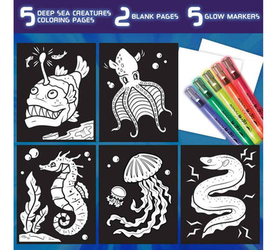 Crayola Deep Sea Creatures Glow Fusion Coloring Set