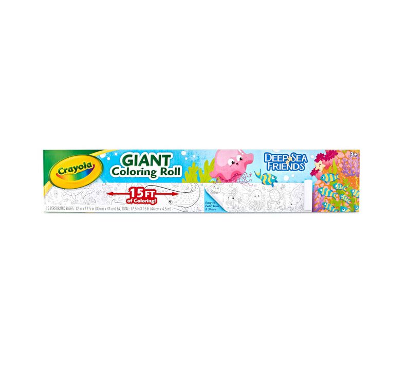 Crayola Deep Sea Friends Giant Colouring Roll