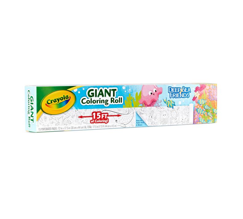 Crayola Deep Sea Friends Giant Colouring Roll