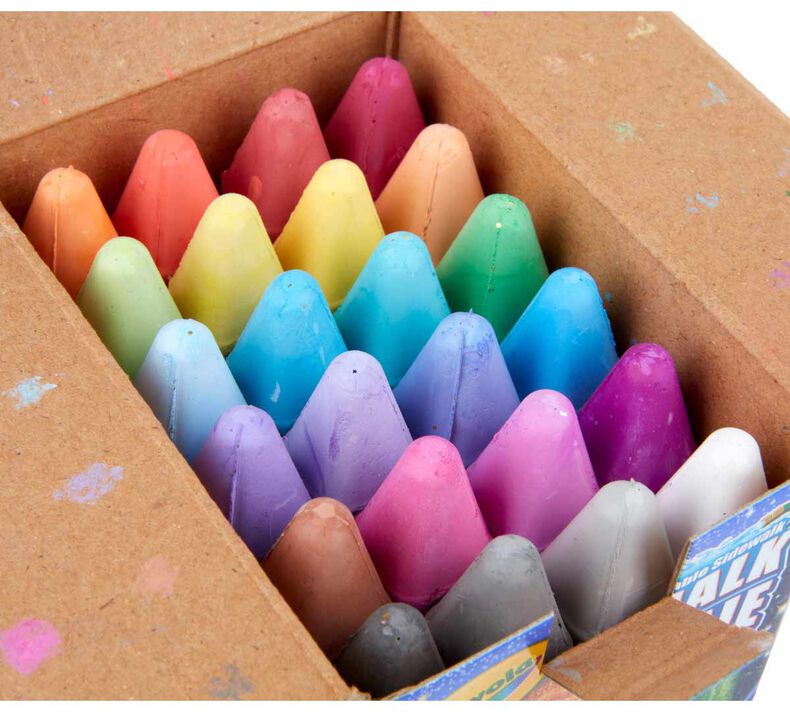 Crayola Glitter Scintillants Washable Sidewalk Chalk - 24 Count