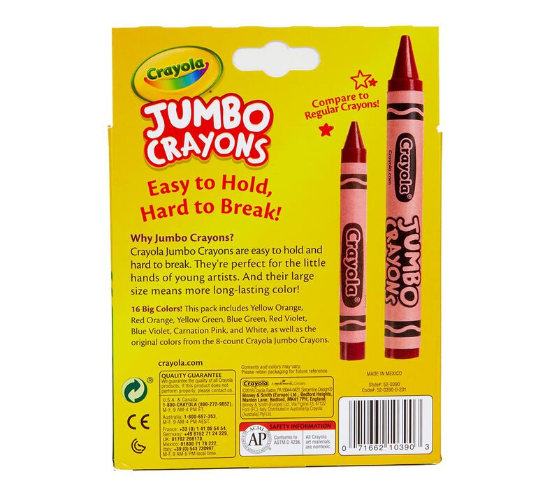 Crayola Jumbo Crayons 16 Count