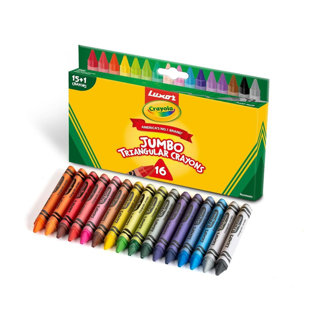 Crayola: Jumbo Triangular Wax Crayons 16 Shades