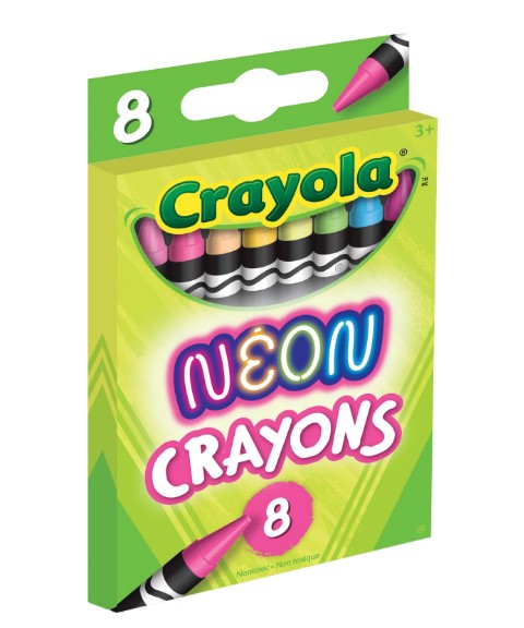 Crayons Neon Crayons, 8 Count