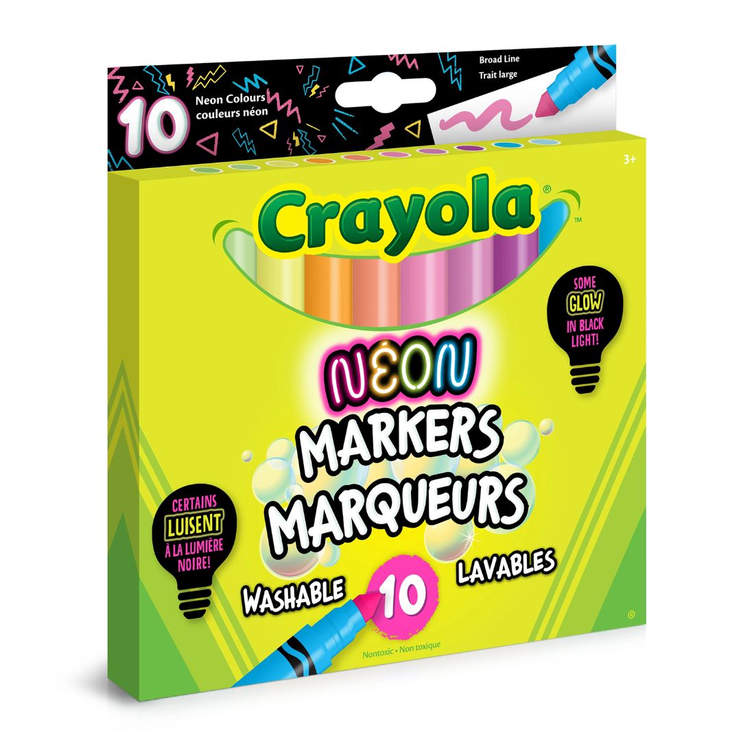 Crayola: Neon Washable Markers, 10 Count