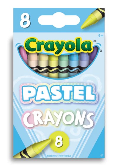 Crayola Pastel Crayons, 8 Count