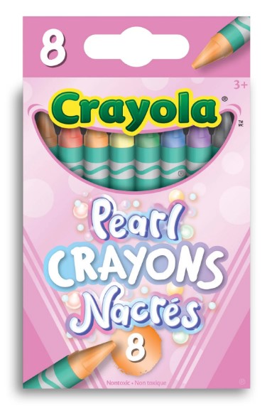Crayola Pearl Crayons, 8 Count