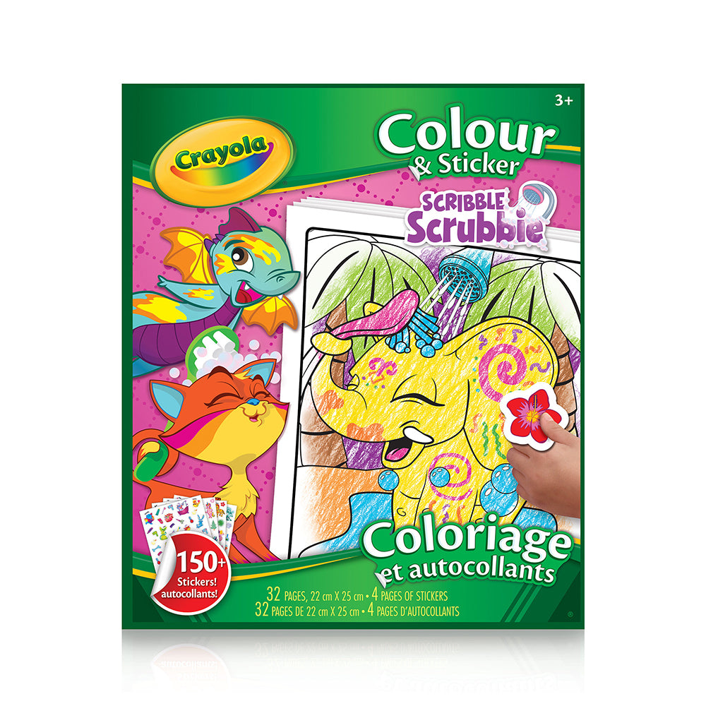 Crayola Scribble Scrubbie Colour and Sticker Book