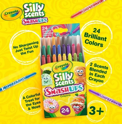 Crayola Silly Scents™ Smash Ups Mini Twistables Scented Crayons, 24 count