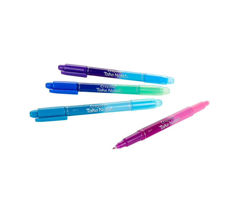 Crayola Take Note Dual Ended Color Changing Pens, 4 Count – Krazy ...