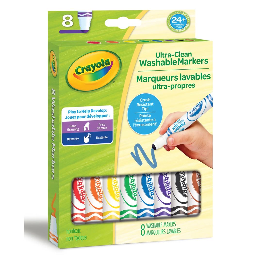 Crayola: Ultra-Clean Washable Markers, 8 Count