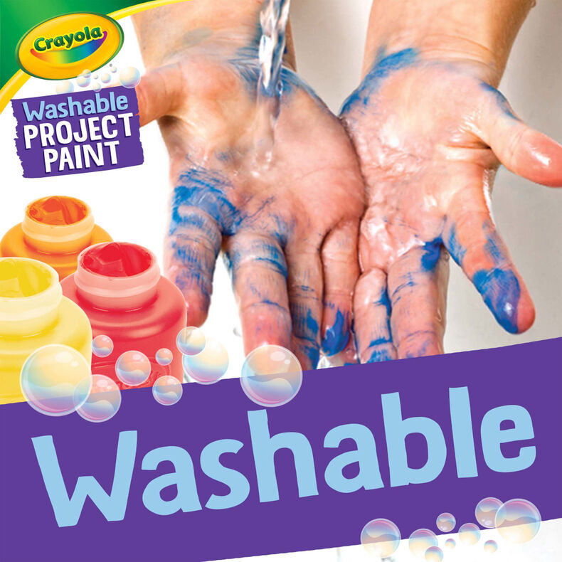 Crayola Washable Project Paint Bold - 6 Count
