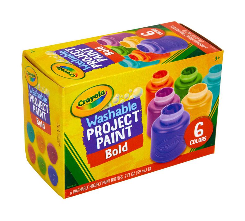Crayola Washable Project Paint Bold - 6 Count