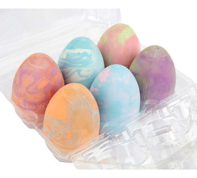 Crayola Washable Sidewalk Chalk Eggs, Tie-Dye, 6 Count