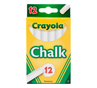 Crayola White Chalk 12 Count