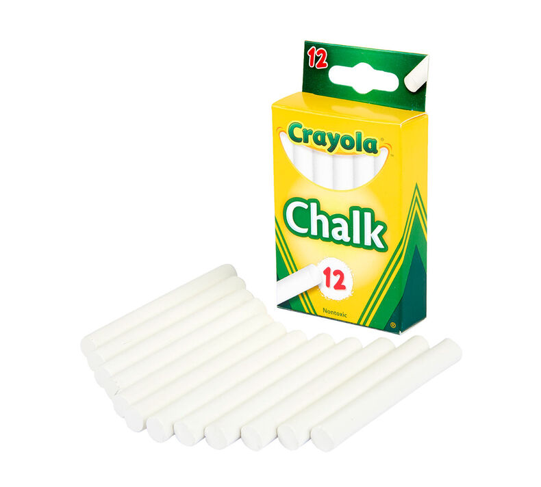 Crayola White Chalk 12 Count