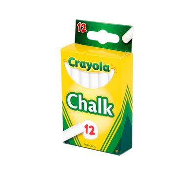 Crayola White Chalk 12 Count