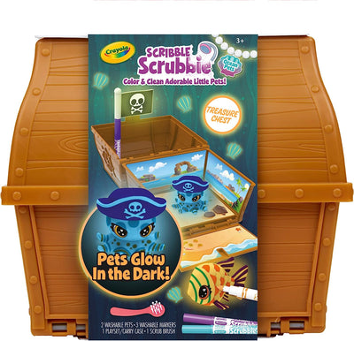 Scribble Scrubbie Pets Glow Ocean Treasure Chest Playset