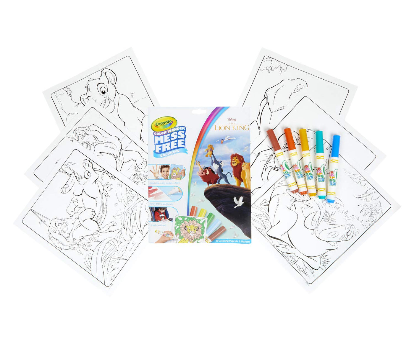 Crayola Color Wonder Mess Free Colouring Book - Disney The lion King ...