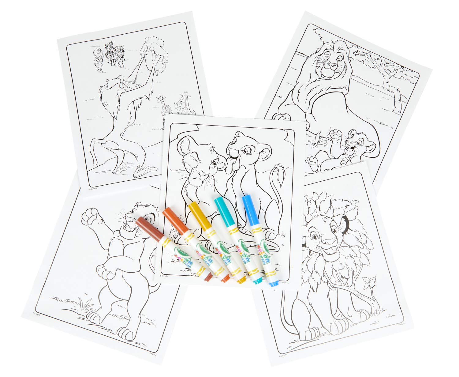 Lion King Mess Free Coloring