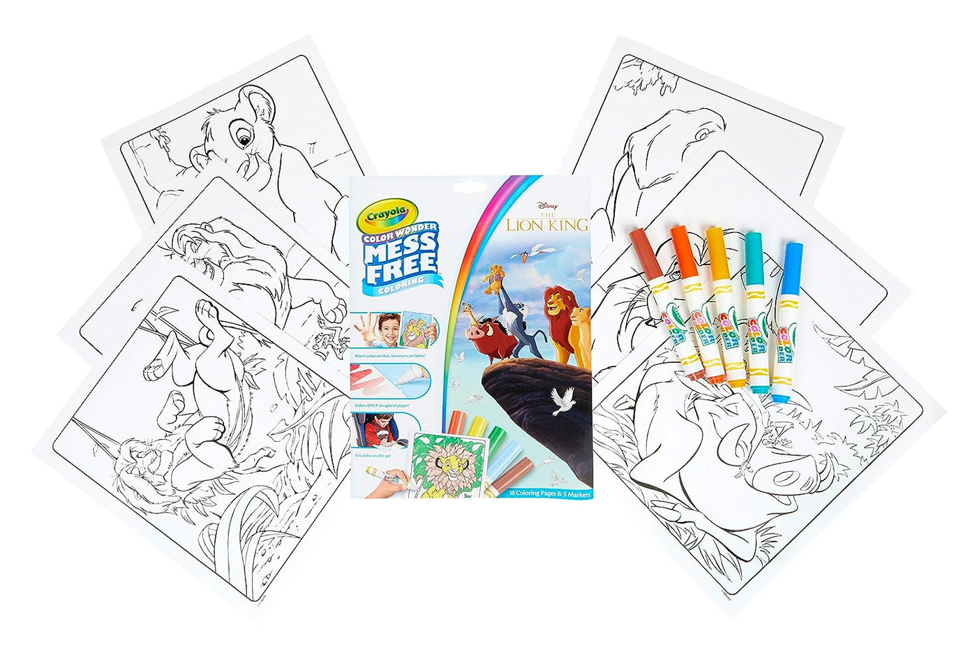 Crayola Color Wonder Mess Free Colouring Book - Disney The lion King