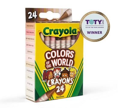 Crayola Colors Of The World Crayons, 24 Count