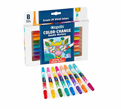 Crayola Colour-Change Doodle Marker, 8 Count