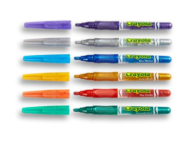 Crayola Glitter Marker, 6 Count