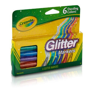 Crayola Glitter Marker, 6 Count