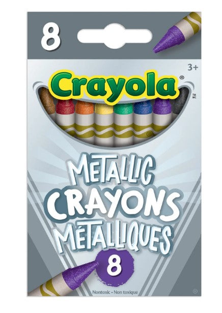 Crayola Metallic Crayons, 8 Count