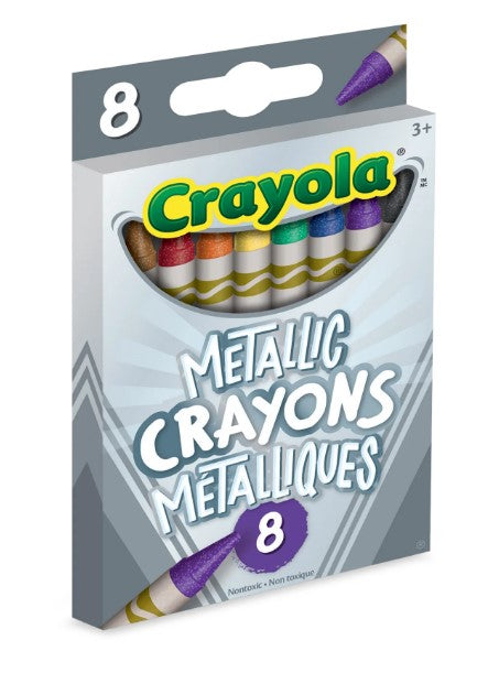 Crayola Metallic Crayons, 8 Count