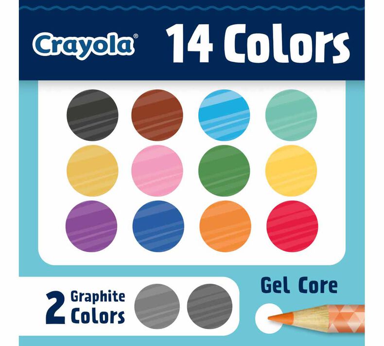 Crayola Sketch and Shade Doodle Pencils, 14 count