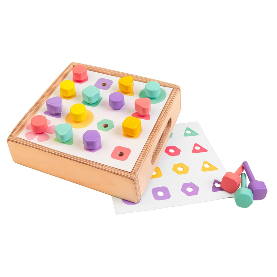 Curious Cub Shape and Colour Matching Board