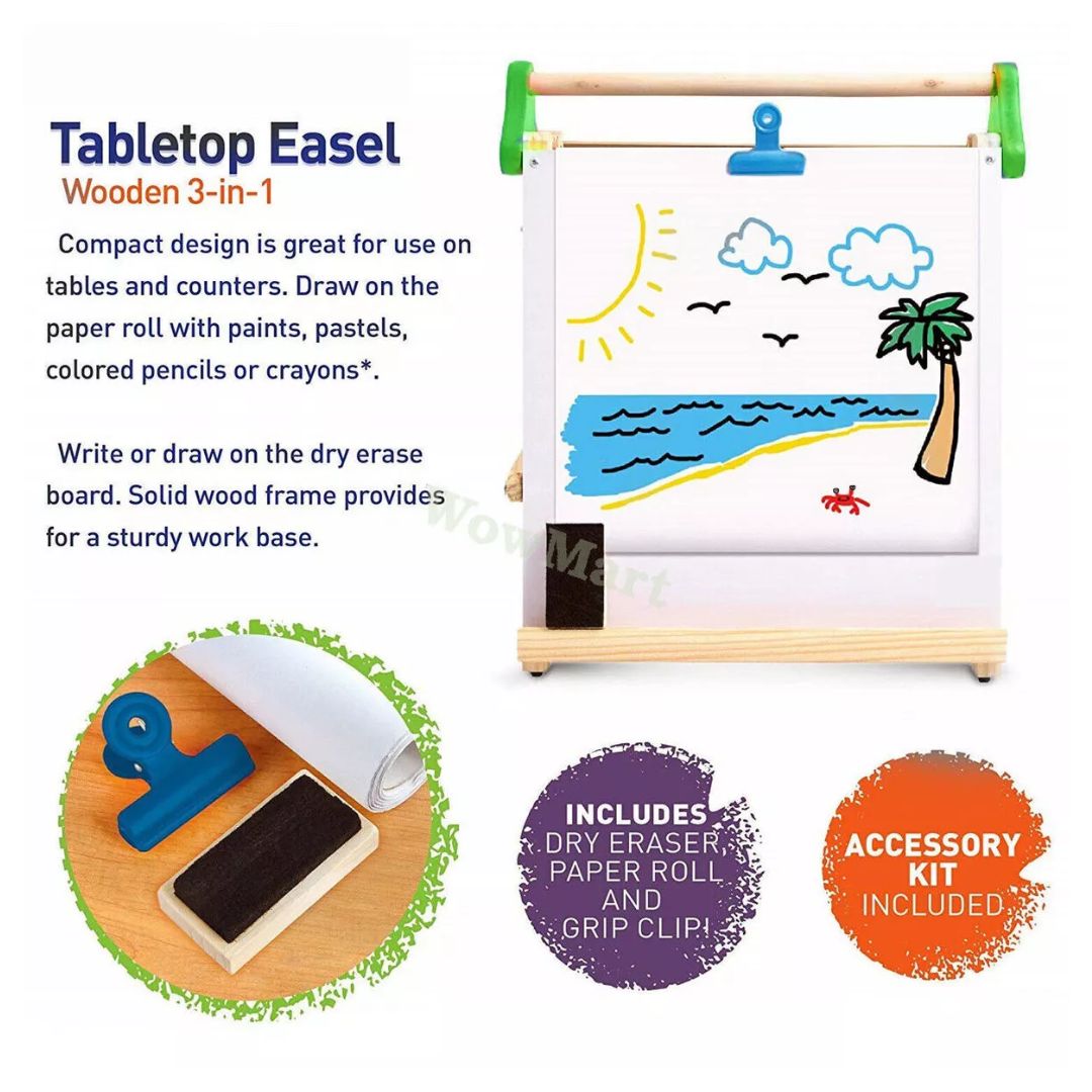 Discovery Kids Wooden Tabletop Easel