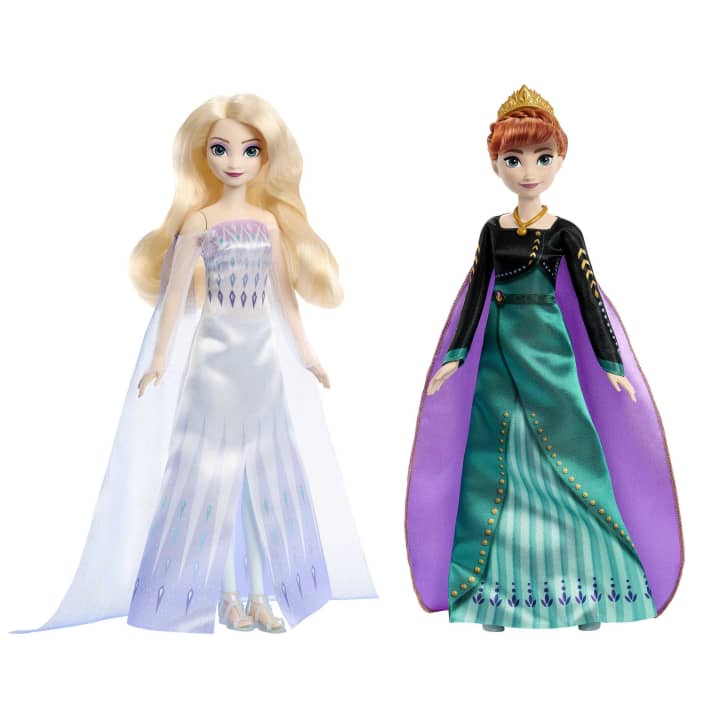 Disney Frozen Toys, Anna and Elsa Queen Fashion Dolls Mattel