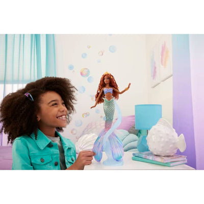 Disney the Little Mermaid: Deluxe Mermaid Ariel Doll With Hair Beads And Stand | Mattel