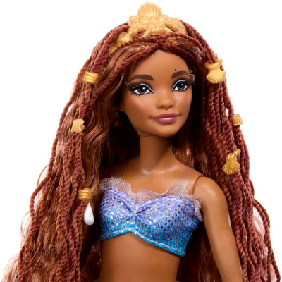 Disney the Little Mermaid: Deluxe Mermaid Ariel Doll With Hair Beads And Stand | Mattel