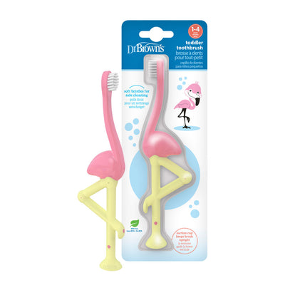 Dr. Brown’s™ Toddler Toothbrush, Flamingo, 1-Pack