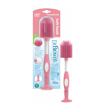 Dr. Brown Pink Soft Touch Bottle Brush