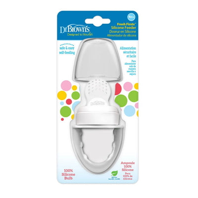 Dr. Brown's™ Fresh Firsts™ Silicone Feeder - Gray