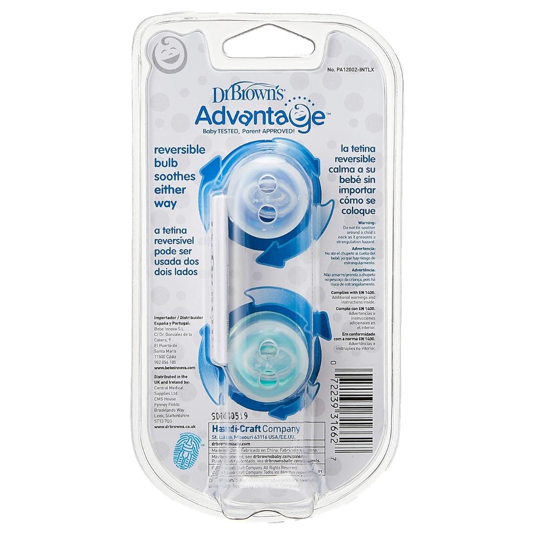 Dr. Brown’s™ Advantage™ Pacifiers, -  2 count