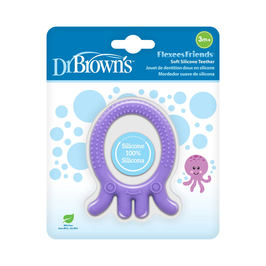 Dr. Brown’s™ Flexees Friends™ Teether - Purple Octopus