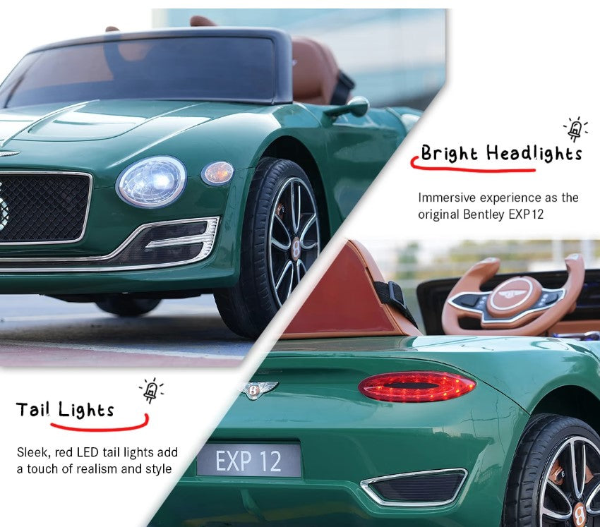 EMotorad: Formula Fun- BENTLEY EXP12 Ride-On Car-Green