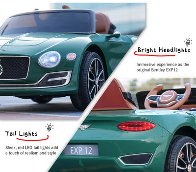 EMotorad: Formula Fun- BENTLEY EXP12 Ride-On Car-Green