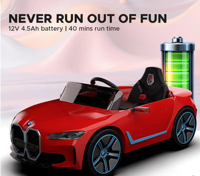 EMotorad Formula Fun BMW i4 Ride-On Car for Kids-(Red)