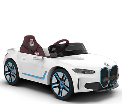 EMotorad Formula Fun BMW i4 Ride-On Car for Kids-(White)