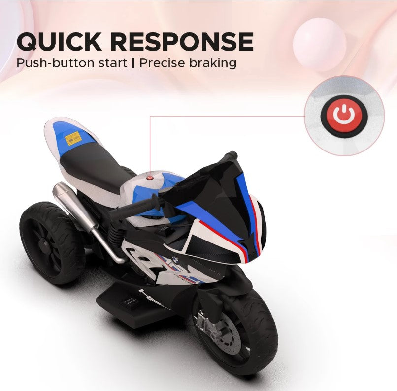 EMotorad: Formula Fun BMW HP4 Ride-On Bike for Kids - (White)