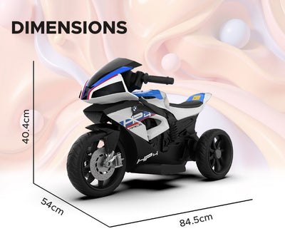 EMotorad: Formula Fun BMW HP4 Ride-On Bike for Kids - (White)